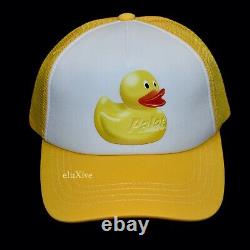 T.n.-o. Caoutchouc Ducky Trucker Hat Cap Yellow Snapback Homme Ds Ss23 Authentic