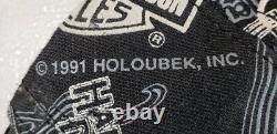 Vintage 1991 Harley Davidson All Over Imprimer Snapback Hat Holoubek Cap 90s 80s