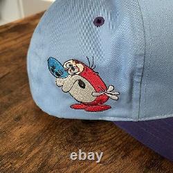 Vintage 1993 Blockhead Nickelodeon Ren & Stimpy Snapback Hat Cap Aiguille Américaine