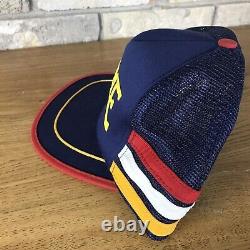 Vintage 3 Stripe Houston Oilers Astros Astrodome Texas Trucker Mesh Snapback Hat