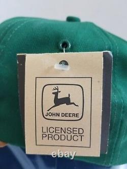 Vintage 90's Nos John Deere K-produits Casquette De Chapeau En Forme De Snapback Made In USA Green/yellow