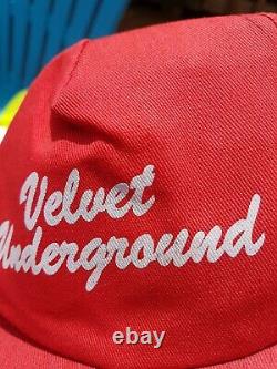 Vintage Années 80 The Velvet Underground Psychedelic Rock 70s Music Band Hat Cap Rare