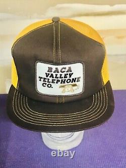 Vintage Baca Telephone Snapback Mesh Trucker Hat Cap K-brand Patch USA Produit
