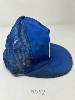 Vintage Ford Snapback Logo Patch Mesh Ya Trucker Hat Cap Bleu Clair 80s