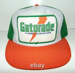Vintage Gatorade Big Patch Hat Cap Trucker Hat Snapretour États-unis Made Never Worn @@