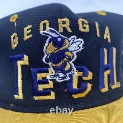 Vintage Georgia Tech Camisole Jaune Cardinal Cap 80s Trucker Hat Snapback