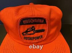 Vintage Husqvarna K Products Chainsaw Patch Mesh Snapback Trucker Hat Cap États-unis