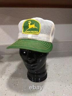 Vintage John Deere All Mesh Snapback Trucker Patch Cap Hat Louisville Mfg Co Etats-unis