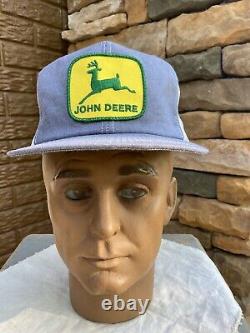 Vintage John Deere Patch K-produits Marque Snapback Trucker Chapeau De Denim Cap