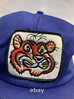Vintage K-produits Exxon Trucker Snapback Hat Casquette Tiger