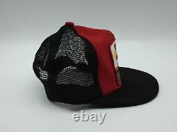 Vintage Ken Schrader Patch Snapback Trucker Hat Cap Made In The USA Folgers