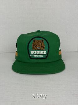 Vintage Kodiak Racing 3 Trois Stripe Trucker Snapback Cap Hat K Produits