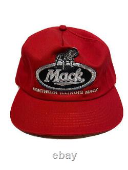 Vintage Mack Trucks Snapback Hat Trucker Patch Red K Produits Casquette