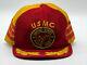 Vintage Marine Corps Snapback Trucker Hat Casquette Rouge Jaune 3 Bandes Hat Cap