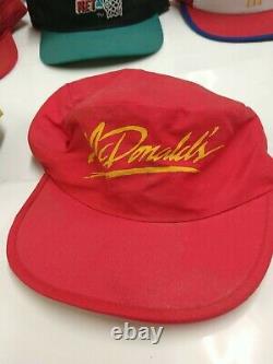 Vintage Mcdonalds Années 80 90 Trucker Hat Snapback Cap Jeux Olympiques Ronald USA Lot Lire
