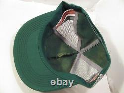 Vintage Northrup King 3 Stripe Snapback Trucker Hat Mesh Green Cap K-brand Nk