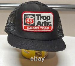 Vintage Nos Snapback Trucker Hat Phillips 66 Trop Artic Racing Cap États-unis