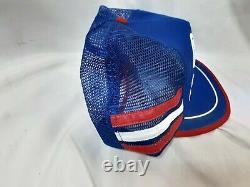 Vintage Pepsi Cola 3 Stripe Snapback Trucker Hat Cap USA Yuba Sutter