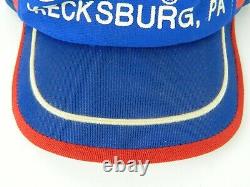 Vintage Pepsi Cola Kecksburg, Pa Trucker Cap 3 Stripe Snapback Hat Mesh