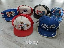 Vintage Pepsi Trucker Cap Hat Lot De 6 Annonces Privées