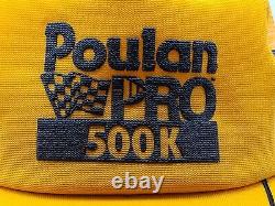Vintage Poulan Pro 500k 3 Stripe Mesh Snapback Trucker Hat/cap, Fabriqué Aux États-unis, Nos