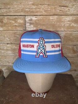 Vintage Rare 80s Houston Oilers Ajd Le Camionneur Professionnel Cap Hat Snapback