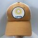 Vintage Rare Levi's Sunshine Logo Patch Red Tab Truckers Snapback Cap Hat