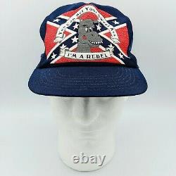Vintage Rebel Vous Pariez Votre Drapeau Bleu Snapback Chapeau De Camionneur Mesh Cap USA