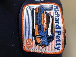 Vintage Richard Petty 3 Stripe Trucker Mesh Snapback Hat Cap Fabriqué Aux États-unis