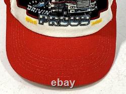 Vintage Snap-on #1 Drivin Proud Trucker Hat Snapback Mesh Truck Cap Fabriqué Aux États-unis