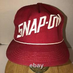 Vintage Snap-on 80s États-unis K-products Chapeau De Camionneur Rouge Mesh Cap Cordon De Corde Snapback