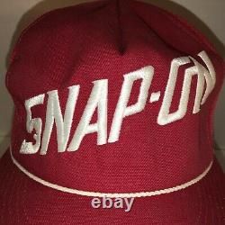 Vintage Snap-on 80s États-unis K-products Chapeau De Camionneur Rouge Mesh Cap Cordon De Corde Snapback