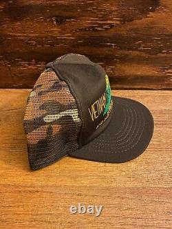 Vintage Snapback Cap Vietnam Vétéran Damn Proud Trucker Hat Camouflage Mesh USA