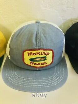 Vintage Trucker Hat Cap Lot 20 All Patch Snapback All K Brand Farmer Denim & Box