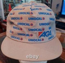 Vintage Unocal 76 Aga Chemical Snapback Tissu Trucker Hat Gazole Cap Rare 80s