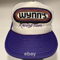 Vintage Wynn Racing Team Patch Hat Roped Mesh/snapback Trucker Cap Otto Tag