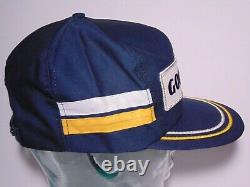 Vintages Années 1980 Goodyear 2 Stripe Snapback Trucker Hat Cap Louisville Fabriqué Aux États-unis