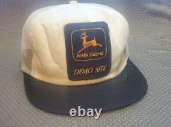 Vtg 70's 80's John Deere Démo Site K-products Snapback Hat Trucker Farmer Cap