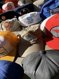 Vtg 70s 80s K Marque Louisville Patch Snapback Mesh Trucker 100 Hat Lot USA Cap