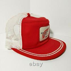 Vtg 80's Red Wing Shoes Patch Trucker Hat Mesh Cap USA Snapback Bicolore