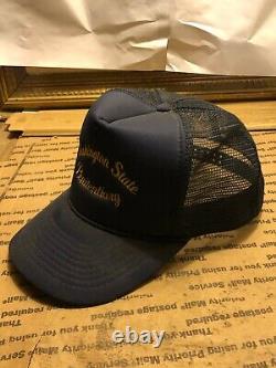 Vtg 80's Washington État Prison Penitentiaire Camionneur Mesh Snapback Cap Hat Rare