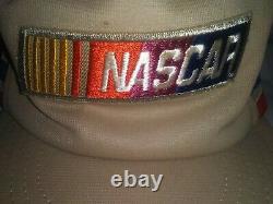 Vtg 80s Nascar 3 Stripe Nascar Patch Snapback Mesh Hat Trucker Cap Made In USA
