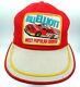 Vtg Bill Elliott 3 Stripe Patch Snapback Trucker Hat Cap Usa