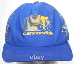 Vtg Cannondale Bicyclettes Trucker Hat Road Mountain Biking Us Cap Inc Fabriqué Aux États-unis