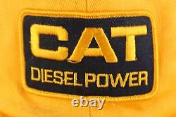 Vtg Cat Diesel Power Trucker Hat/cap Yellow Mesh Snapback 1970's Patch Promo Ltd