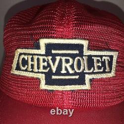 Vtg Chevrolet 70s 80s USA K-brand K-produits Tous Mesh Trucker Hat Cap Snapback