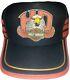 Vtg Harley Davidson 3 Trois Stripe Snapback Trucker Hat Cap Eagle Rare! Euc
