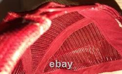 Vtg Knap Shoes 70s 80s États-unis Chapeau De Camionneur Blanc Rouge Casquette Snapback Bottes Rare Patch