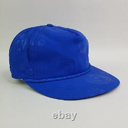 Vtg Lot Of 12 Blue Swirl Trucker Hat Blank USA Snapback Ajustable Rope Cap 80s
