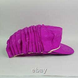 Vtg Lot Of 12 Pink Swirl Trucker Hat Blank USA Snapback Ajustable Rope Cap 80s